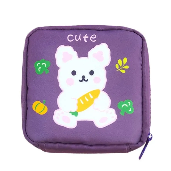(10x10x4cm) Hygiene Bag Cosmetic Handbags Toiletry Organizer Bag - Purple
