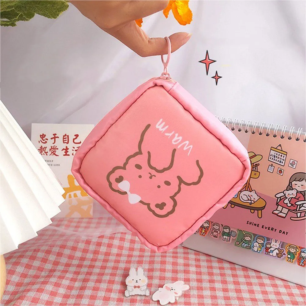 (10x10x4cm) Hygiene Bag Cosmetic Handbags Toiletry Organizer Bag - Purple