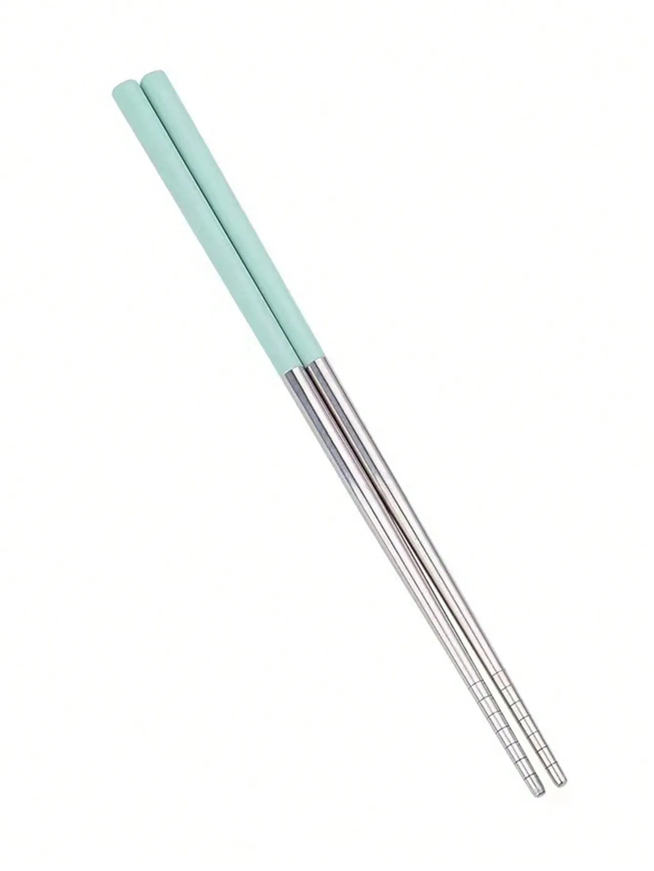 1pc/A Pair Of Wheat Straw 304 Stainless Steel Chopsticks Color Chopsticks National Tide Wind Cross-Border E-Commerce Chopsticks Color