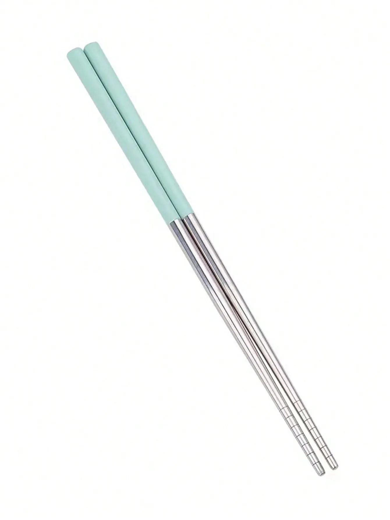 1pc/A Pair Of Wheat Straw 304 Stainless Steel Chopsticks Color Chopsticks National Tide Wind Cross-Border E-Commerce Chopsticks Color