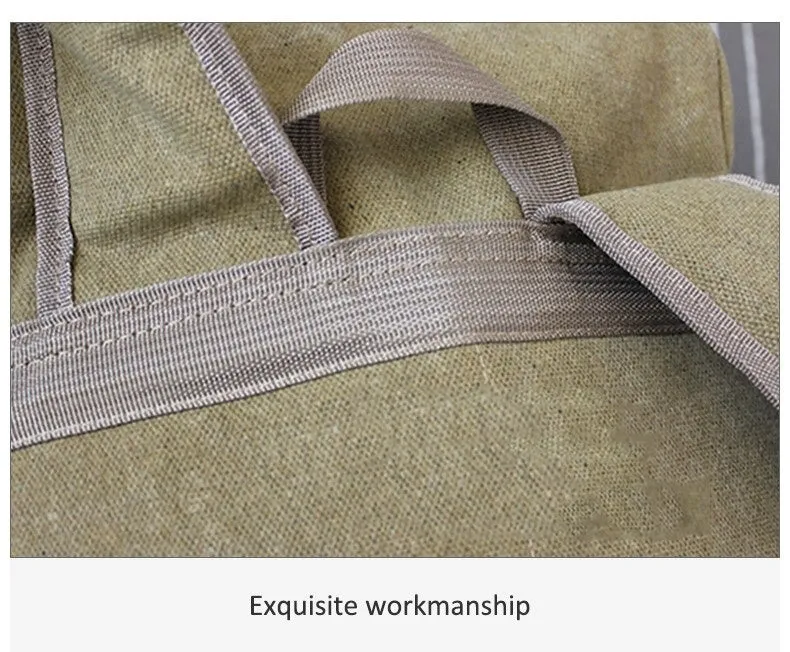 60L Large Military Bag Canvas Backpack Tactical Bags Camping Hiking Army Travel Molle Men Outdoor