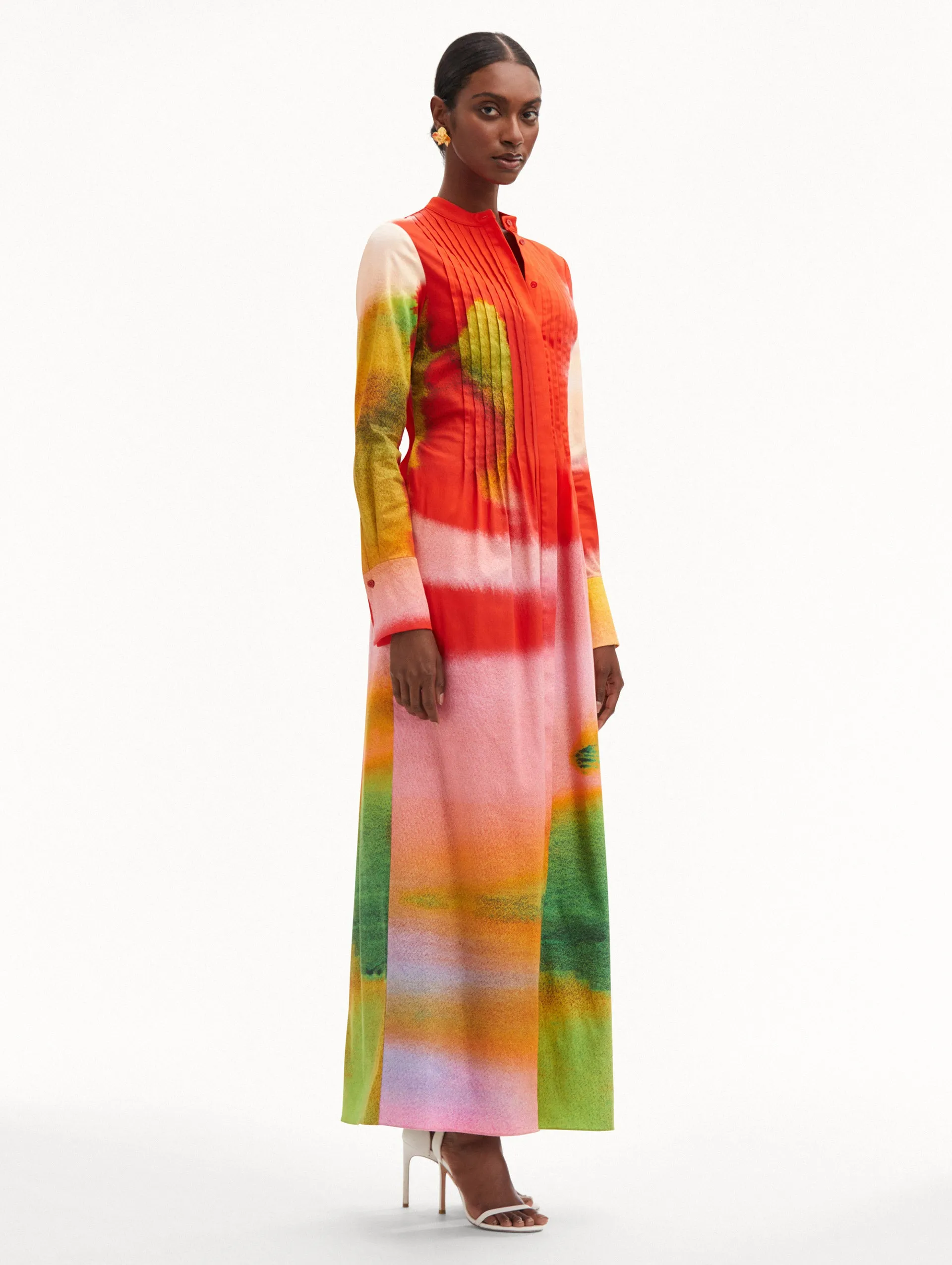 Abstract Watercolor Caftan