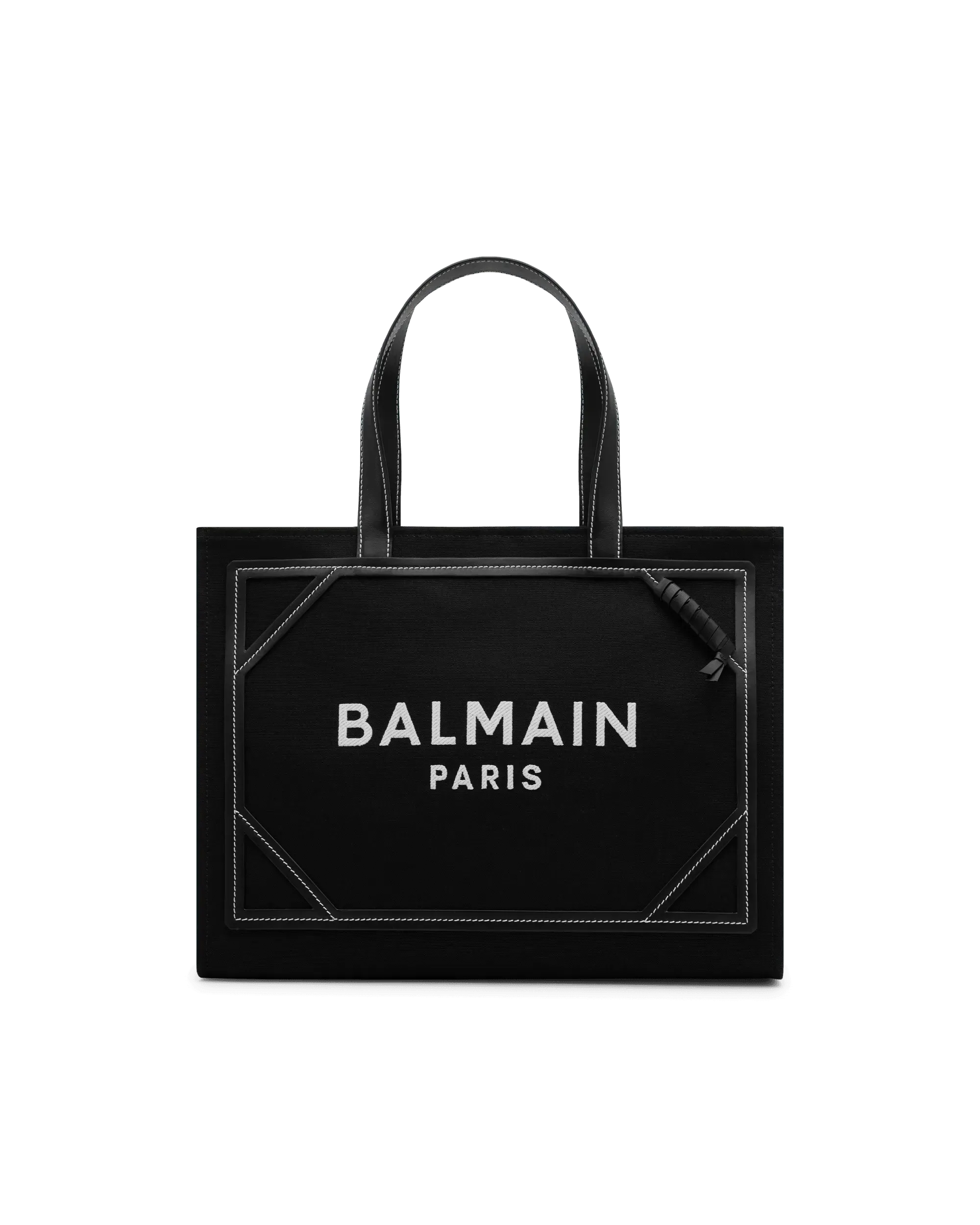B-Army 42 Medium Canvas Monogram Shopper Tote Bag