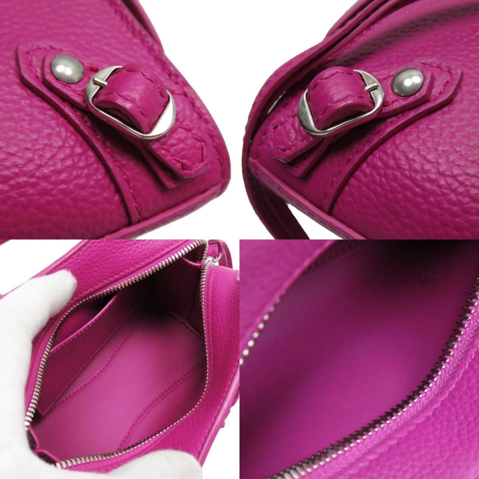 Balenciaga City nano Pink Leather Bag