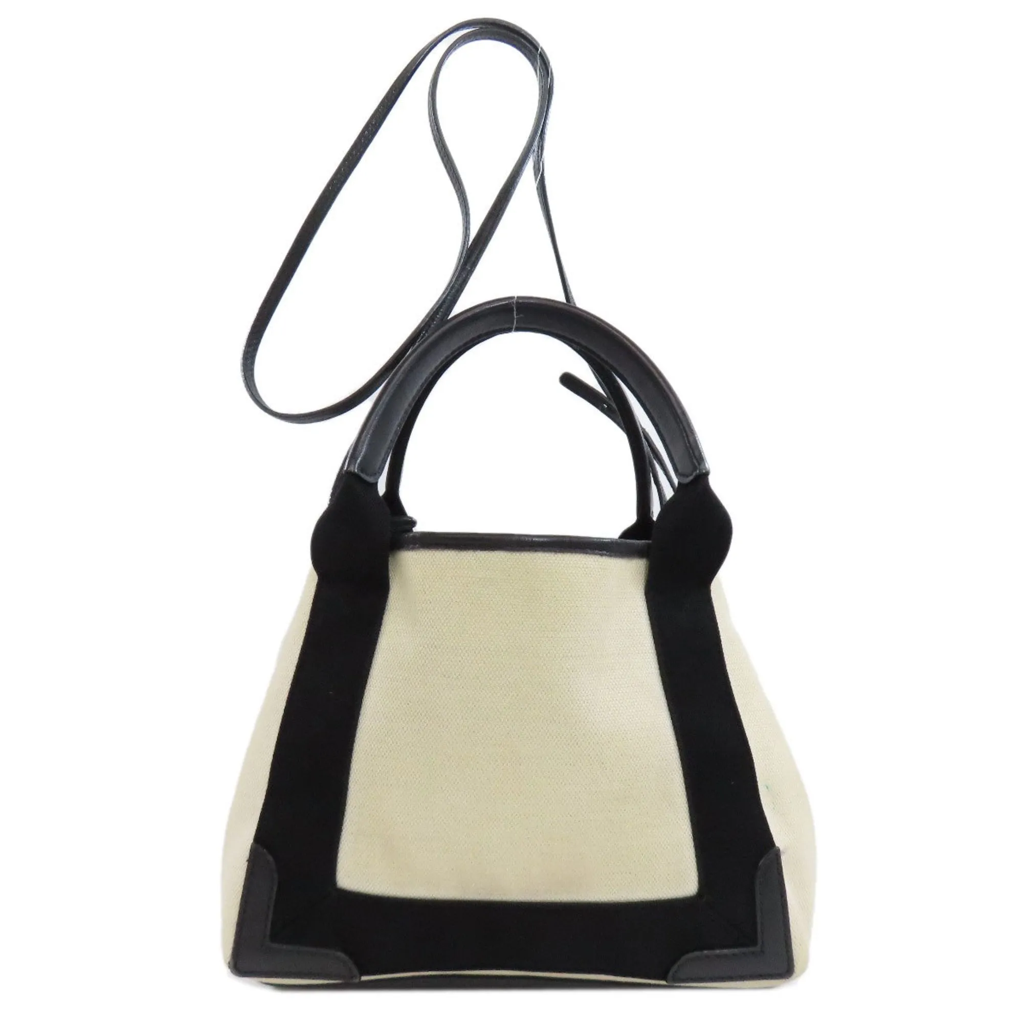 Balenciaga Navy Cabas Black Canvas Bag