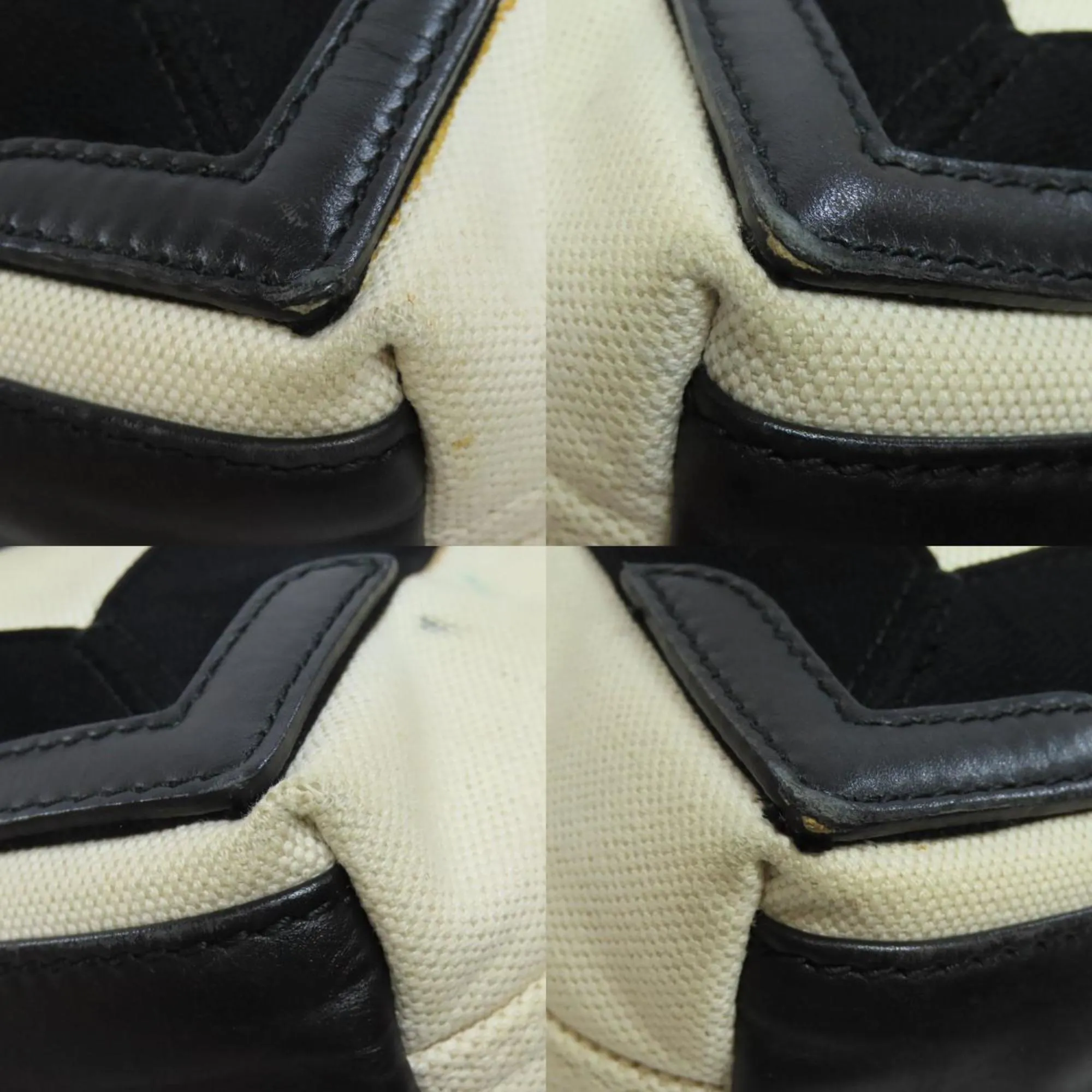Balenciaga Navy Cabas Black Canvas Bag