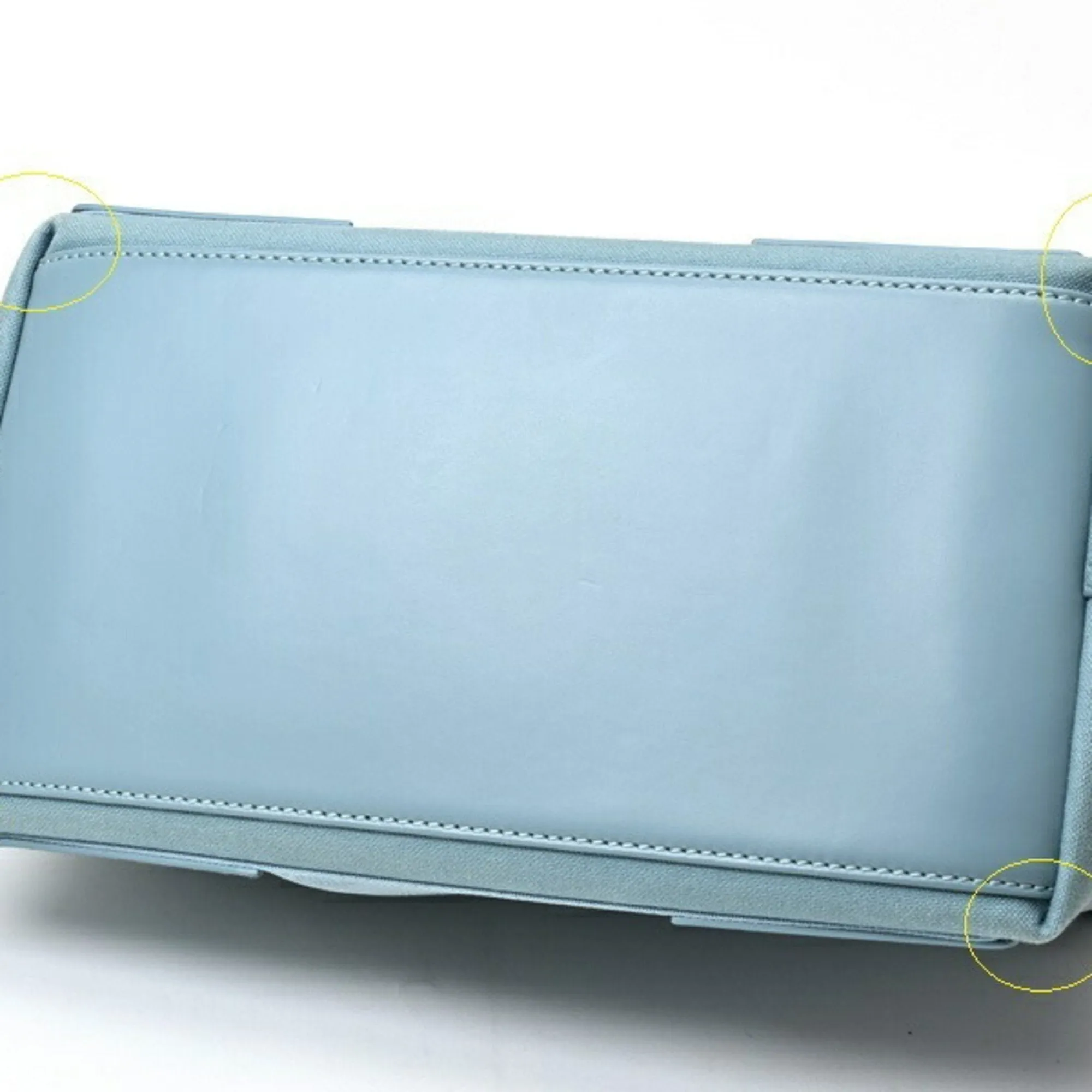 Balenciaga Navy Cabas Blue Canvas Bag