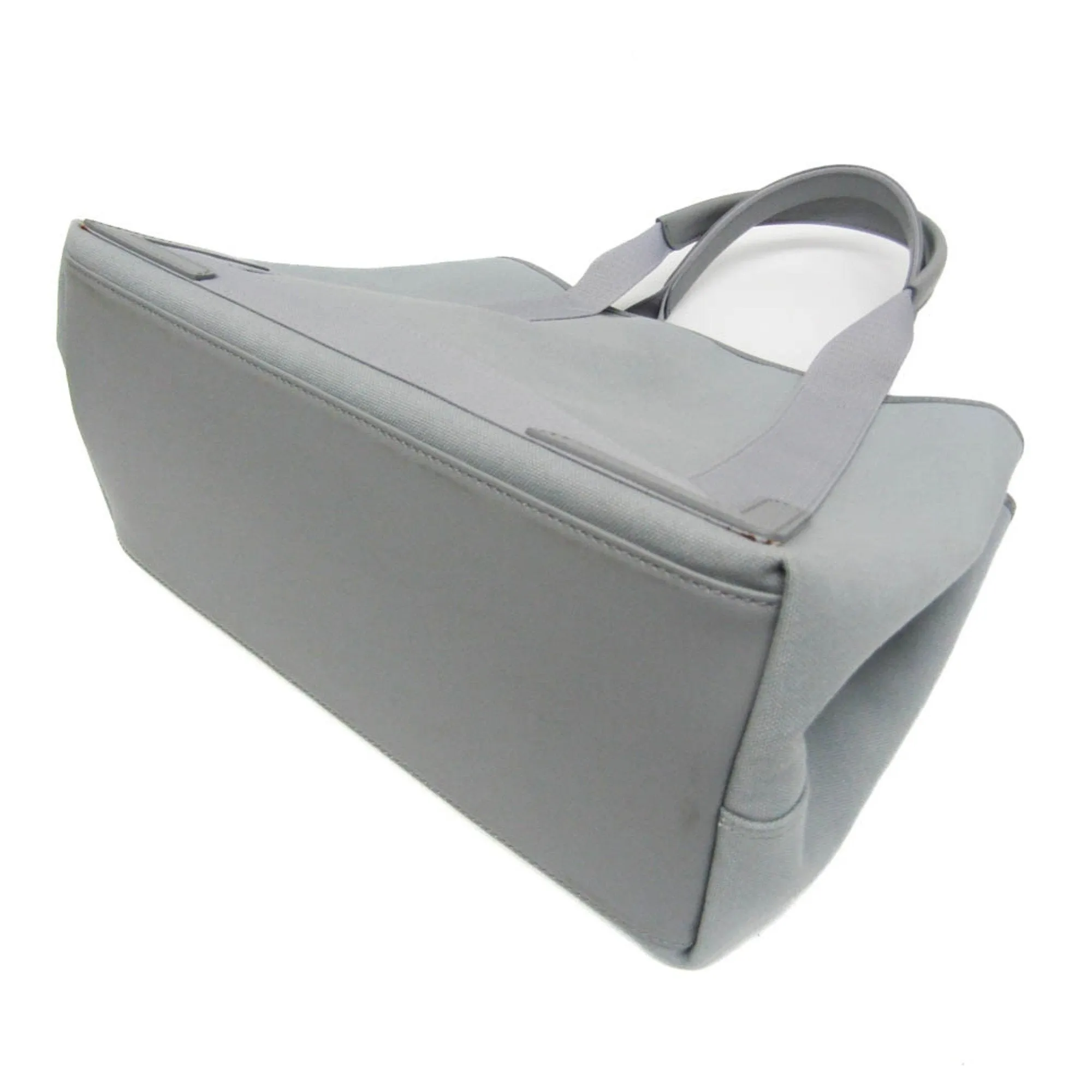 Balenciaga Navy Cabas Grey Leather Bag