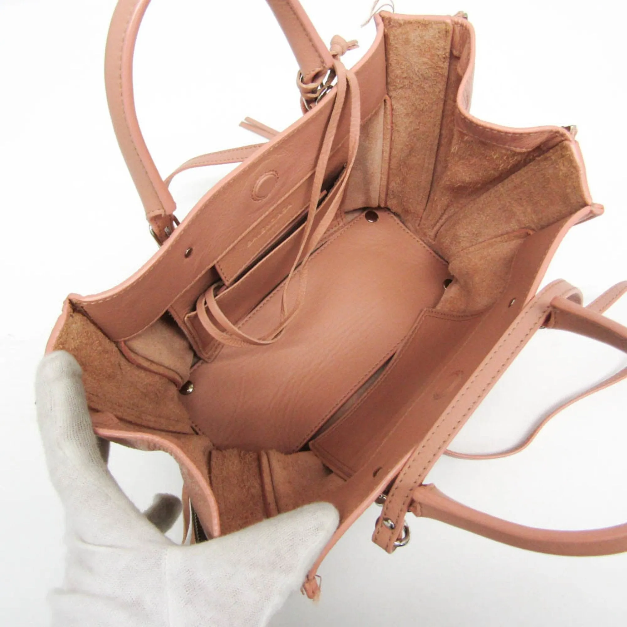 Balenciaga Papier Pink Leather Bag