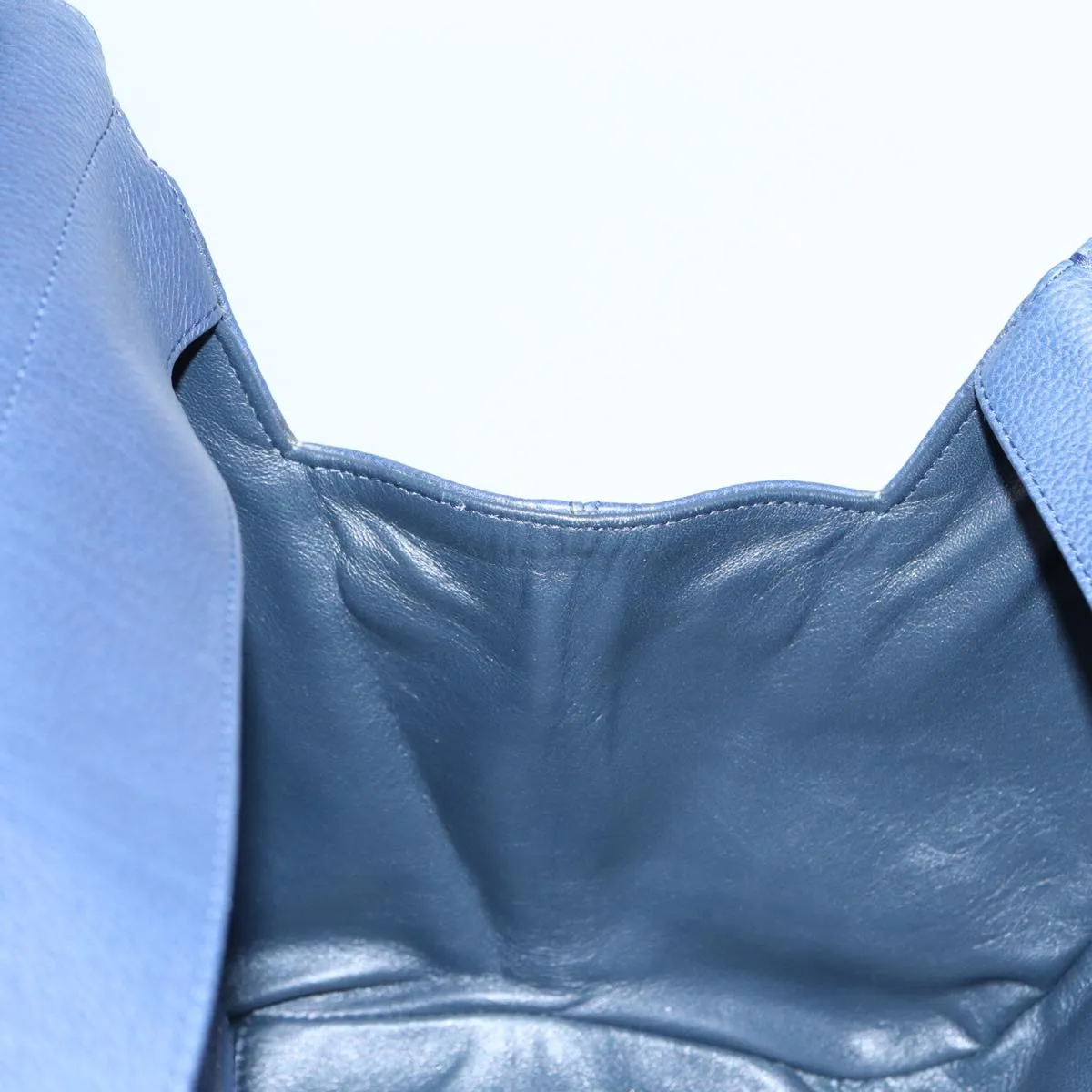 Balenciaga Tube Navy Leather Bag