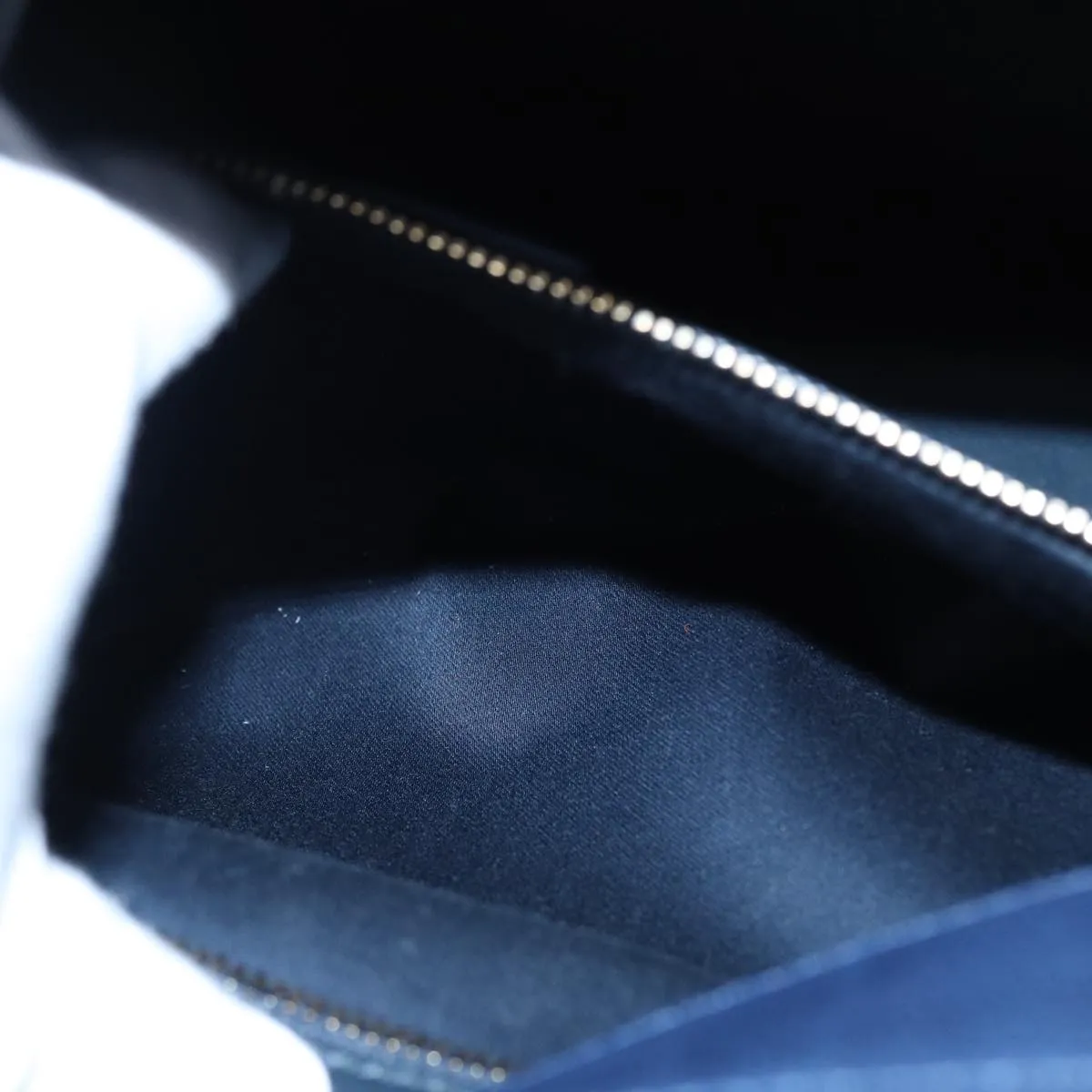 Balenciaga Tube Navy Leather Bag
