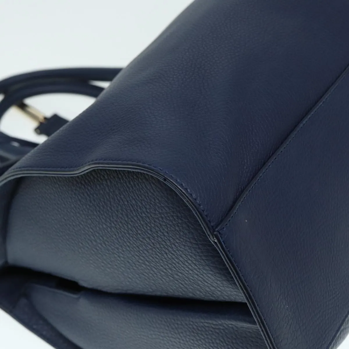 Balenciaga Tube Navy Leather Bag