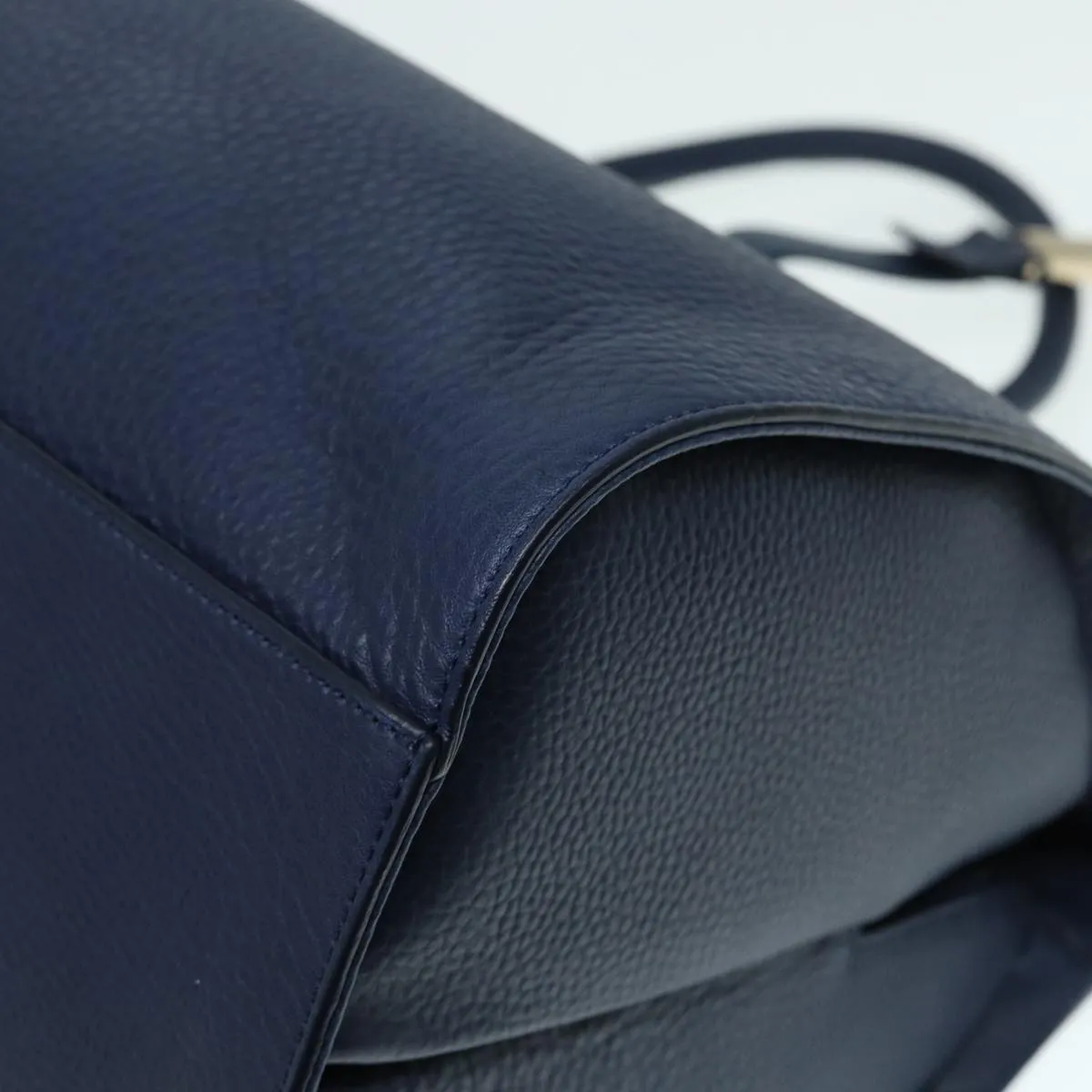 Balenciaga Tube Navy Leather Bag