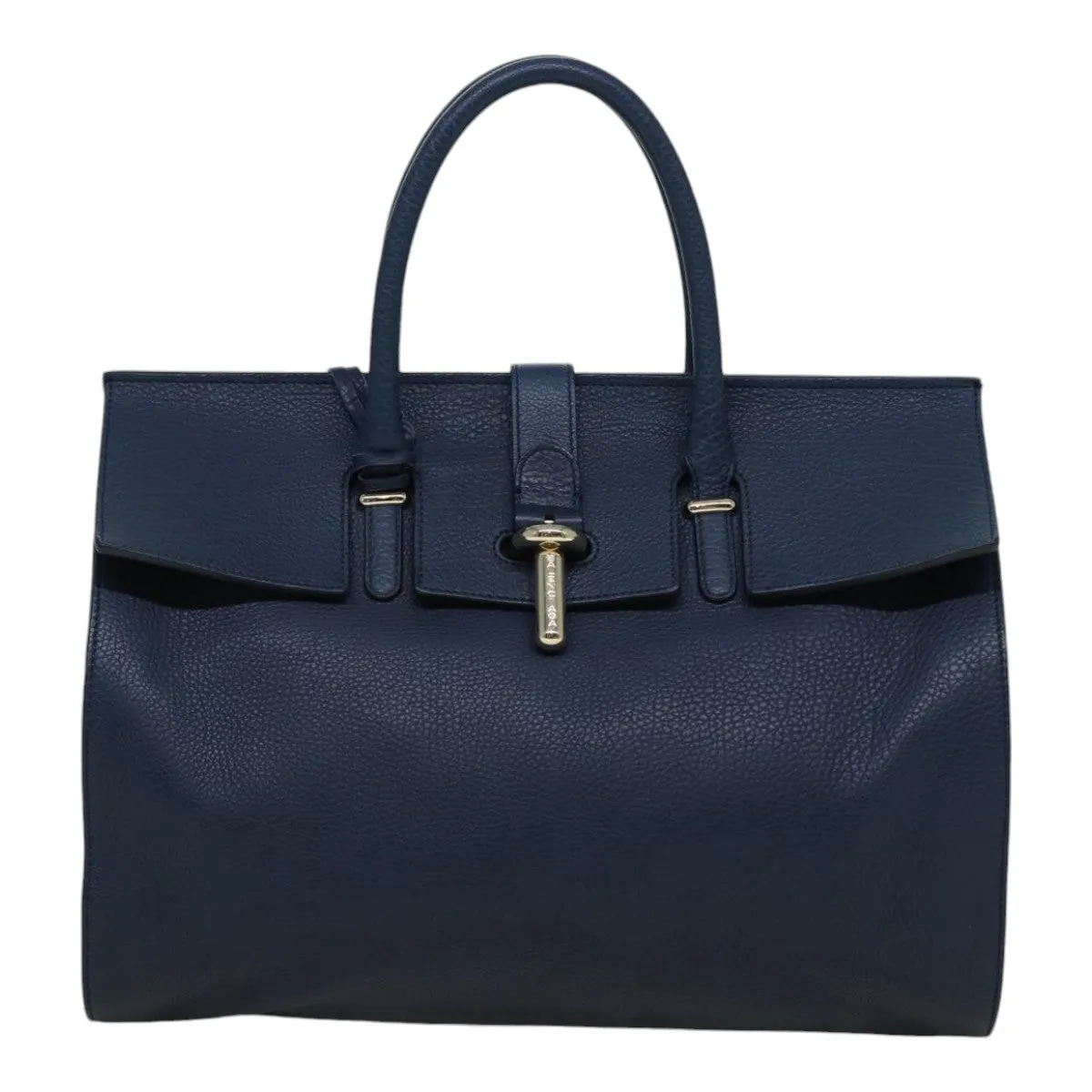 Balenciaga Tube Navy Leather Bag