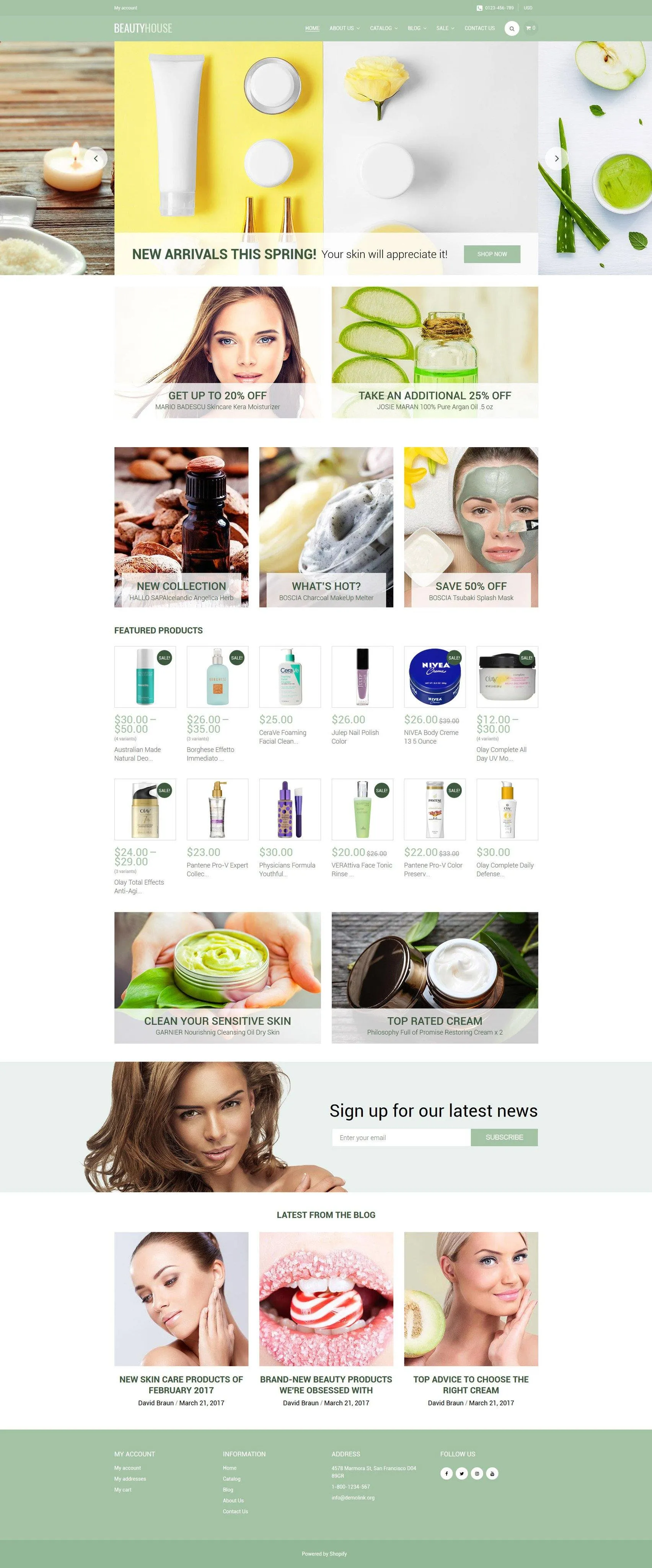 Beauty Products - Shopify Themes