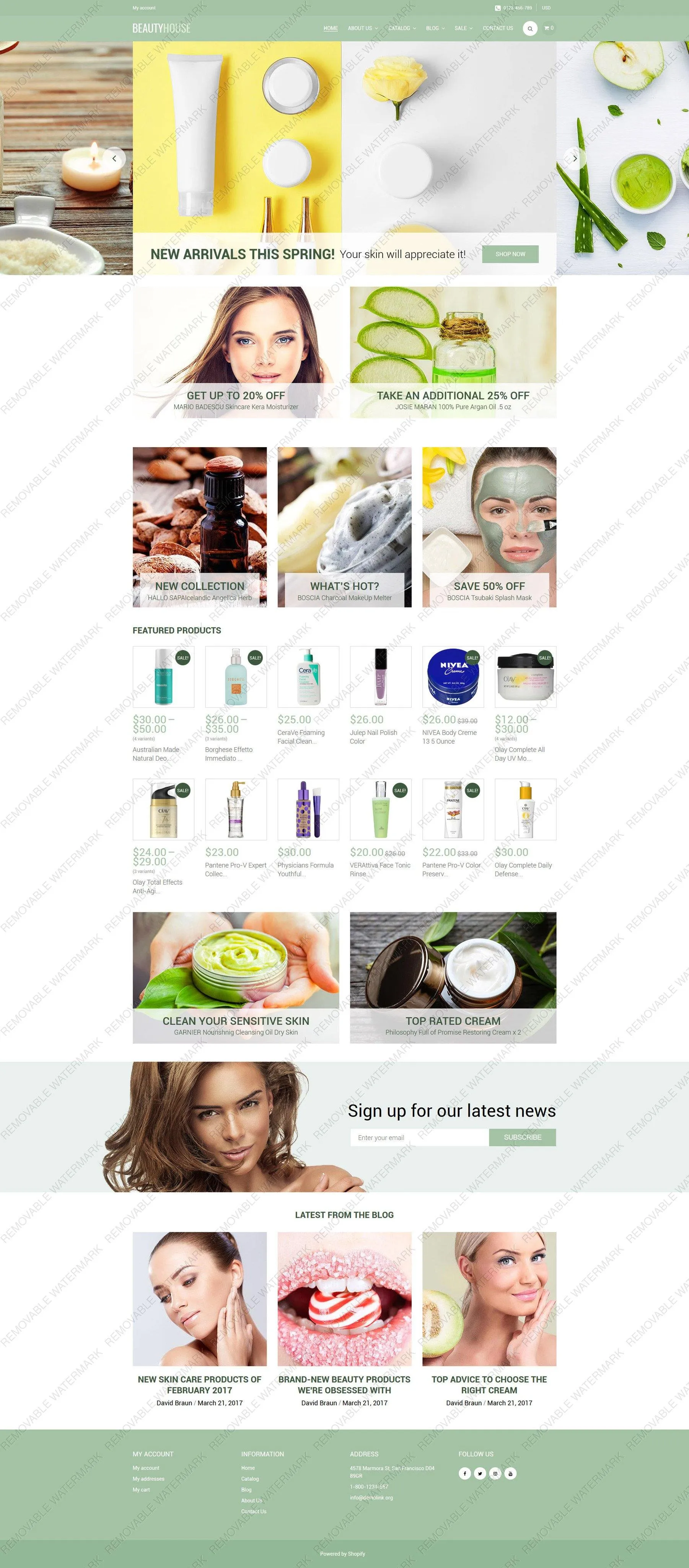 Beauty Products - Shopify Themes