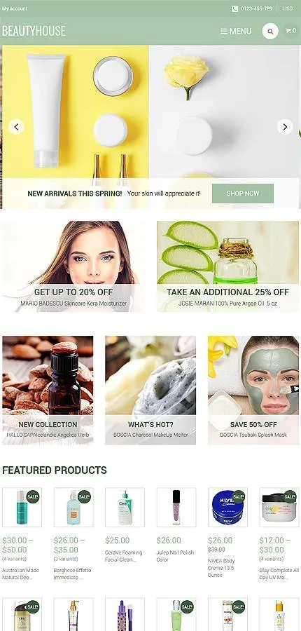 Beauty Products - Shopify Themes