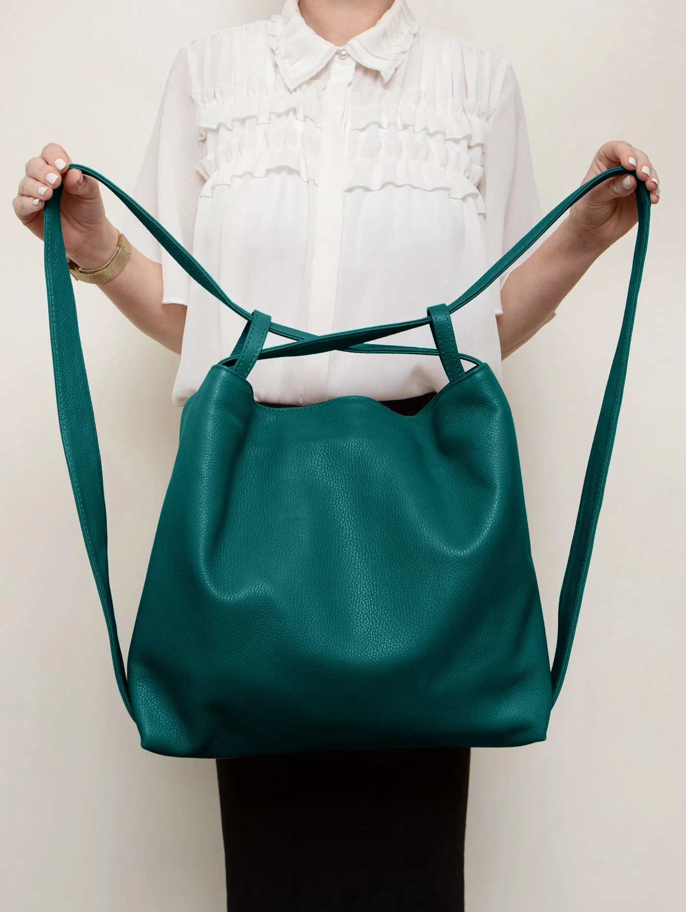 Bella 2-In-1 Backpack Tote Teal