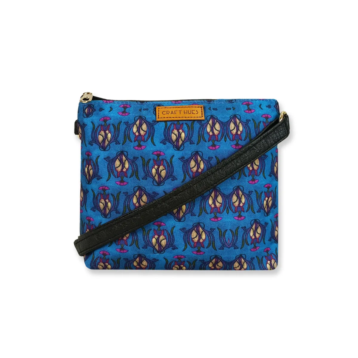 Blue Garden Art Nouveau Sling Bag