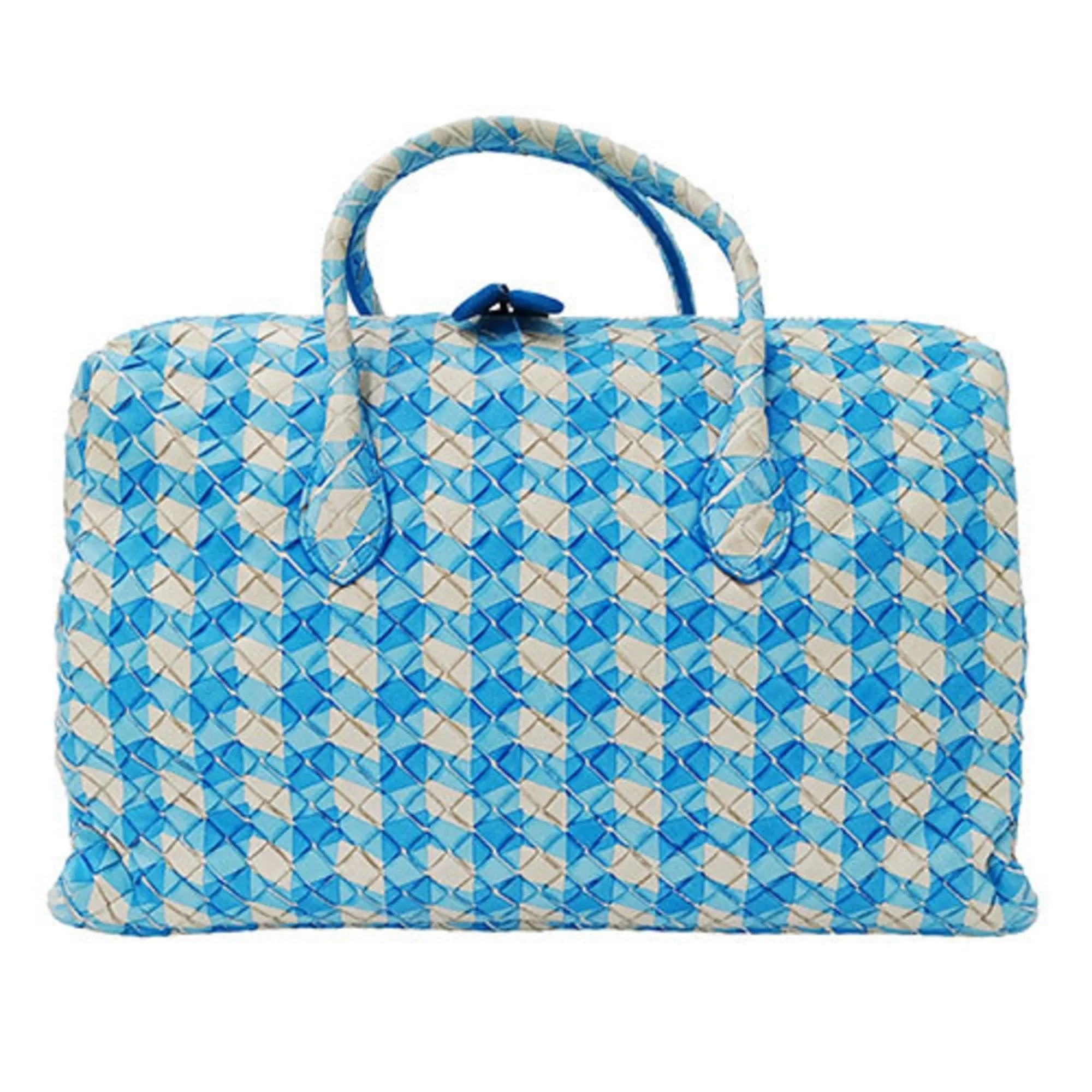 Bottega Veneta Intrecciato Blue Leather Bag