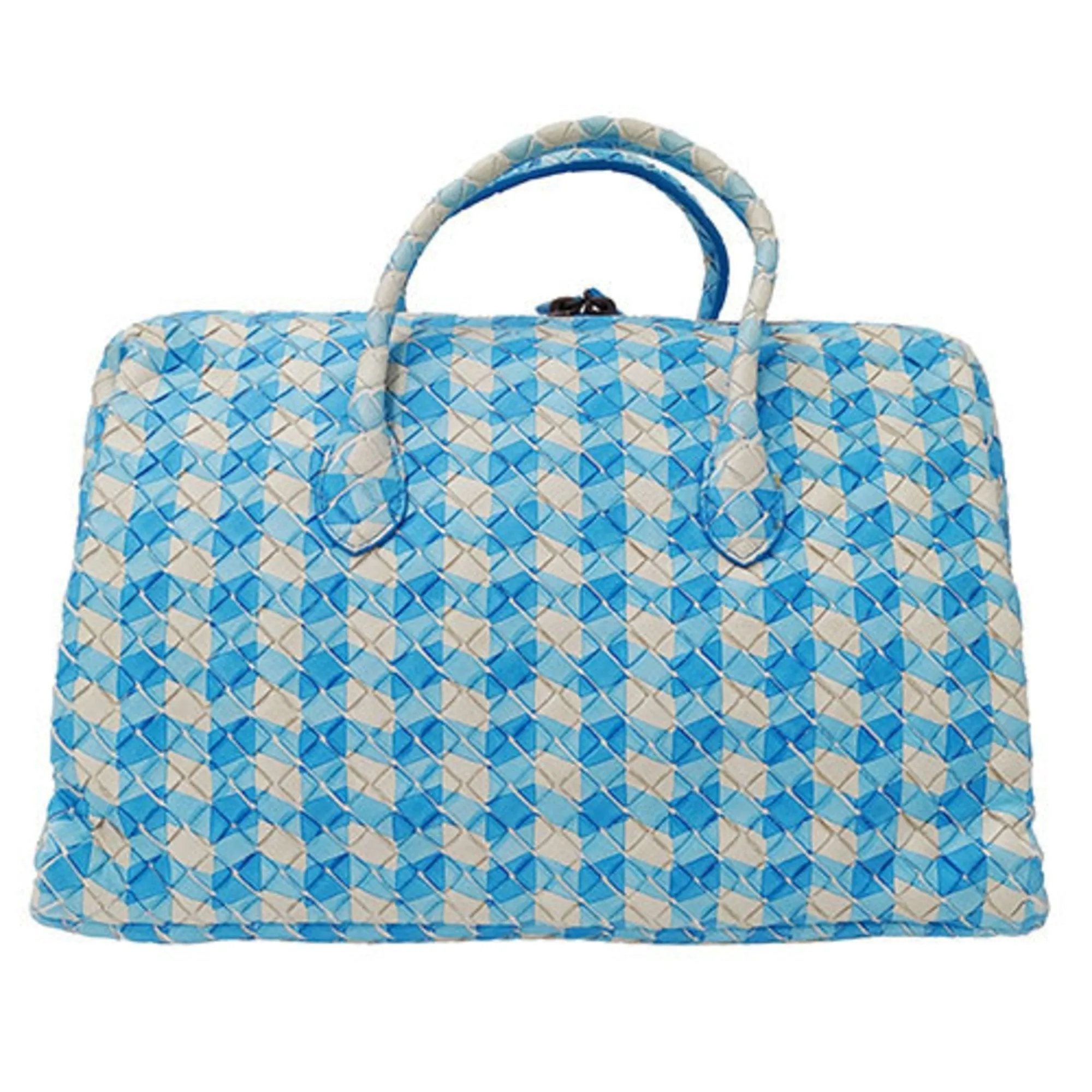 Bottega Veneta Intrecciato Blue Leather Bag