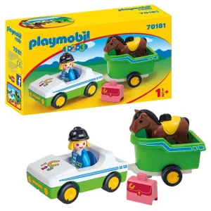 Car with Horse Trailer