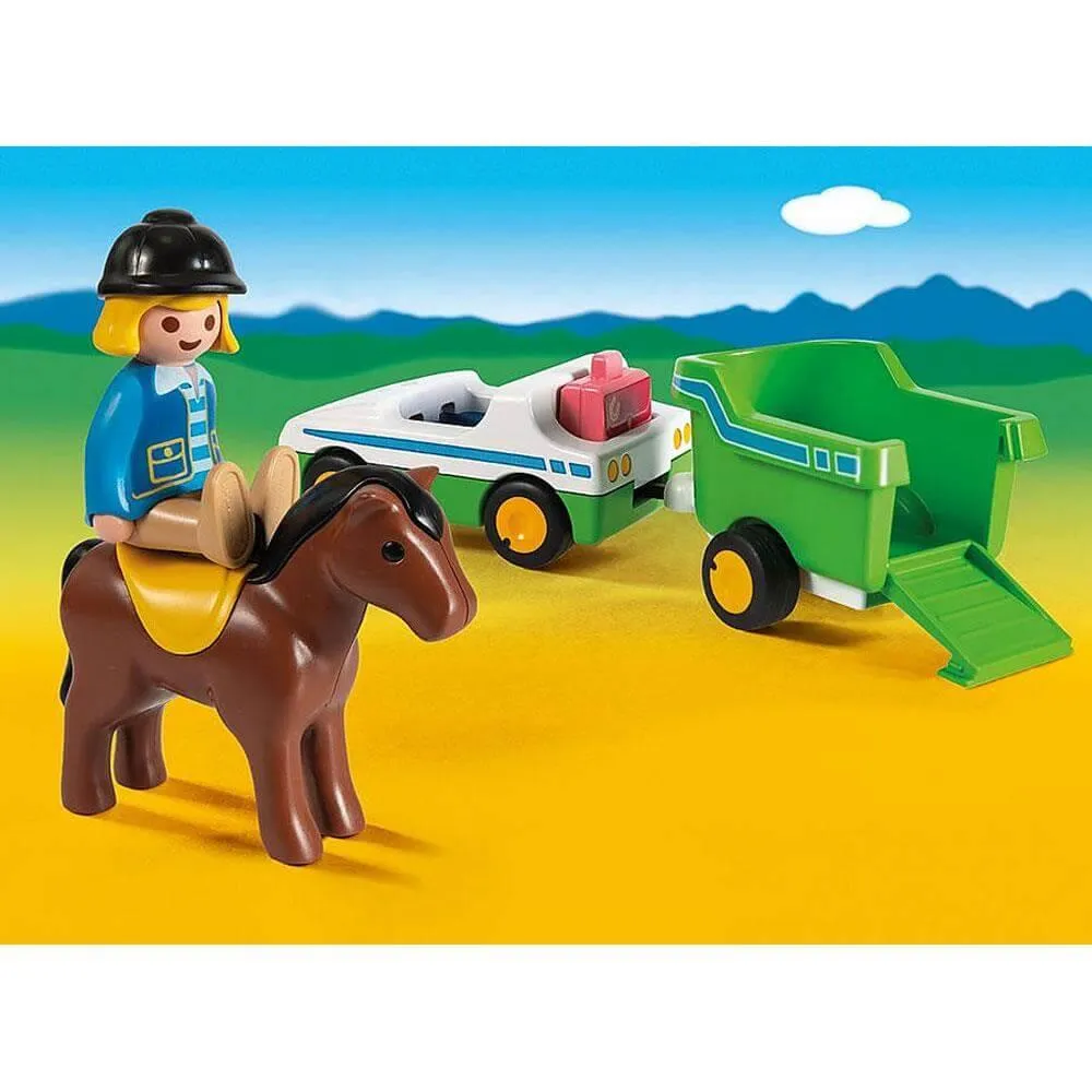 Car with Horse Trailer