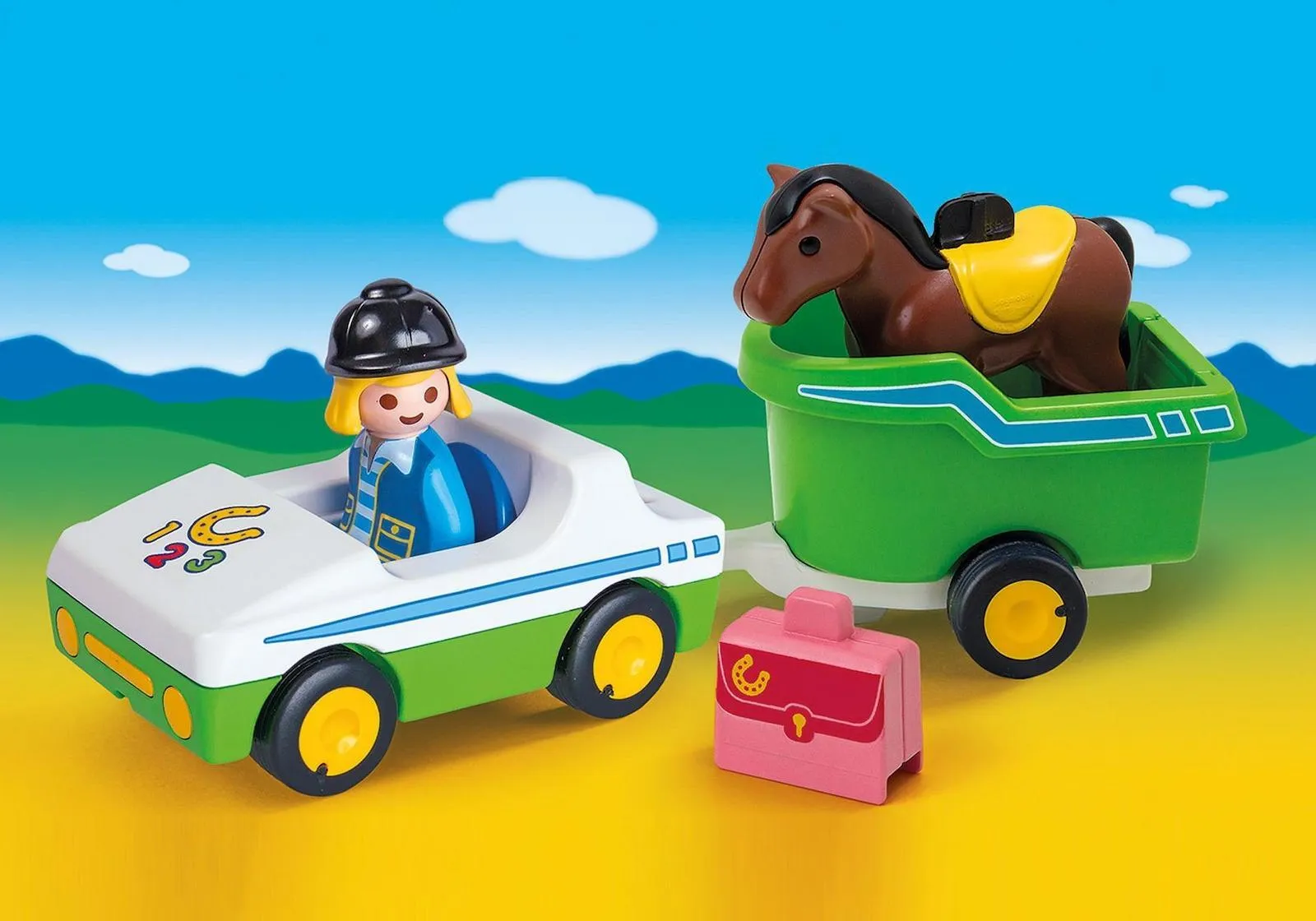 Car with Horse Trailer