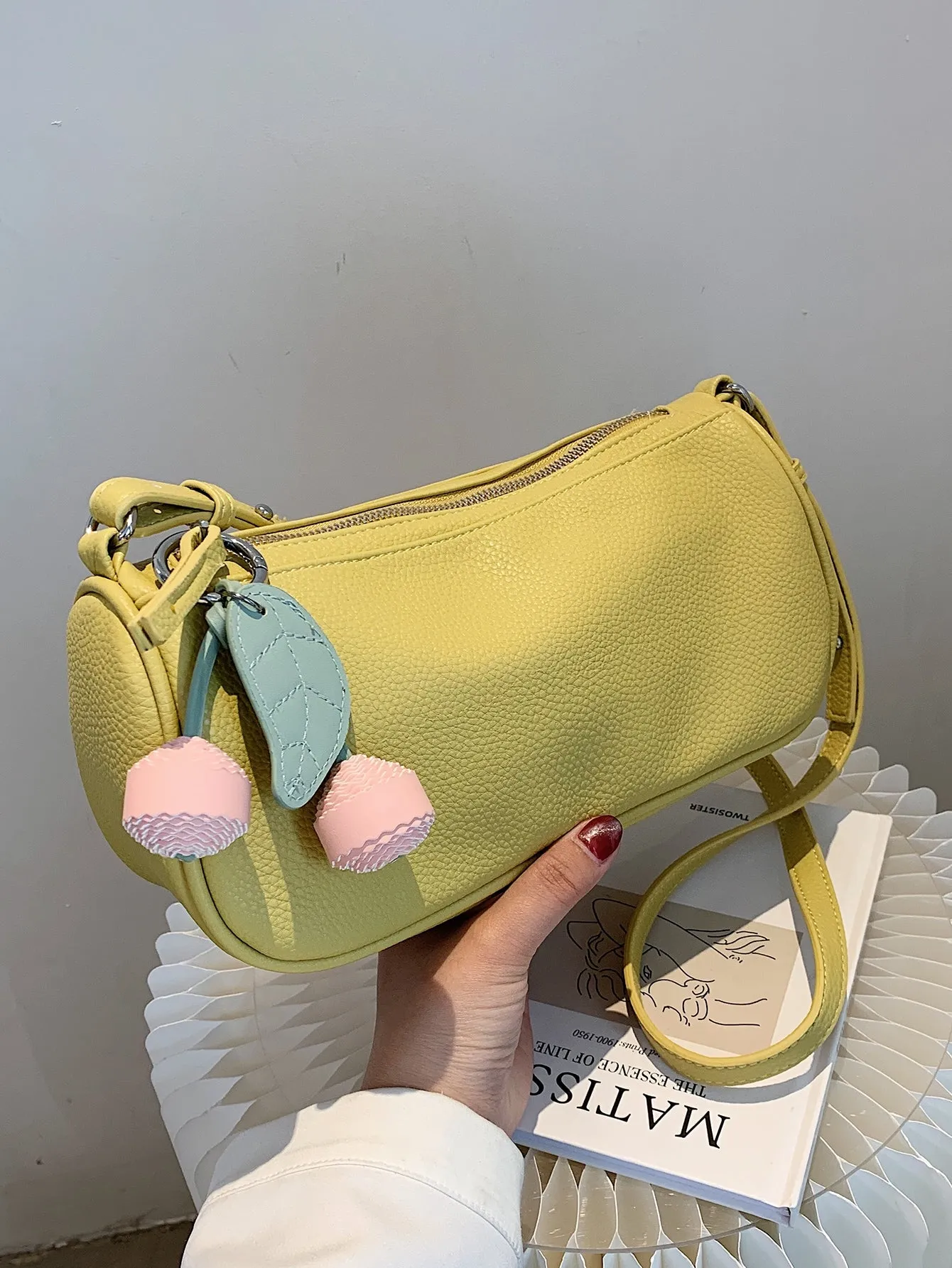 Cartoon Decor Crossbody Bag