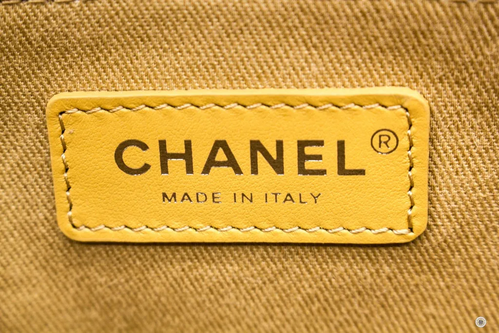 Chanel A67001B07300 Deauville Shopping Tote  Khaki   NG121 Fabric Tote Bag Shw
