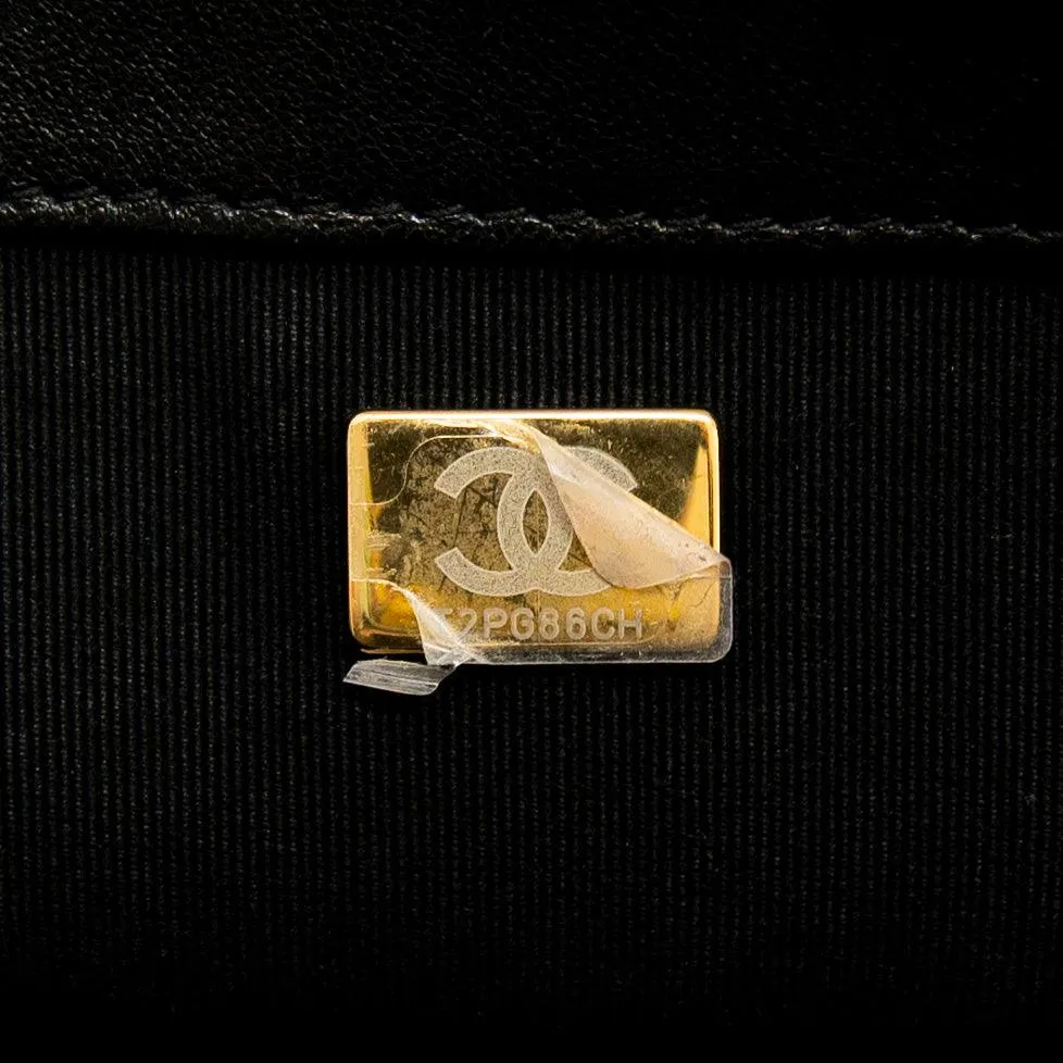 Chanel Black Top Handle Flap
