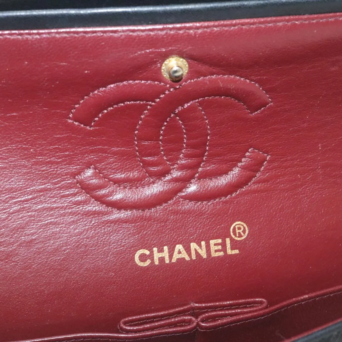 CHANEL Classic Matelasse 23 Chain Flap Shoulder Bag Lamb Skin Black Auth lt398A