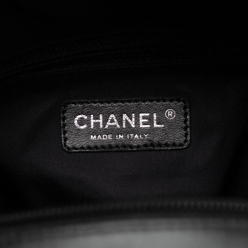 CHANEL COCOMARK PARIBIARITZ GM Tote BAG BLACK PVC LINKS LEADER LADY CHANEL SHOPPING MARKET SHOPPING CHANEL