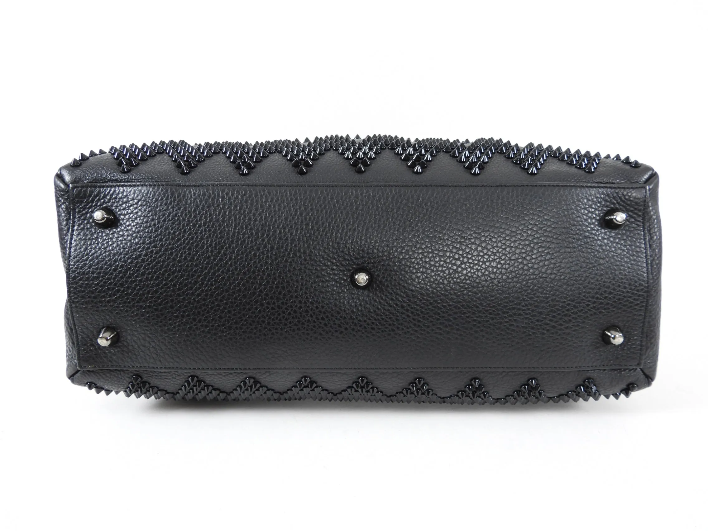 Christian Louboutin Black Panettone Large Studded Dome Bag