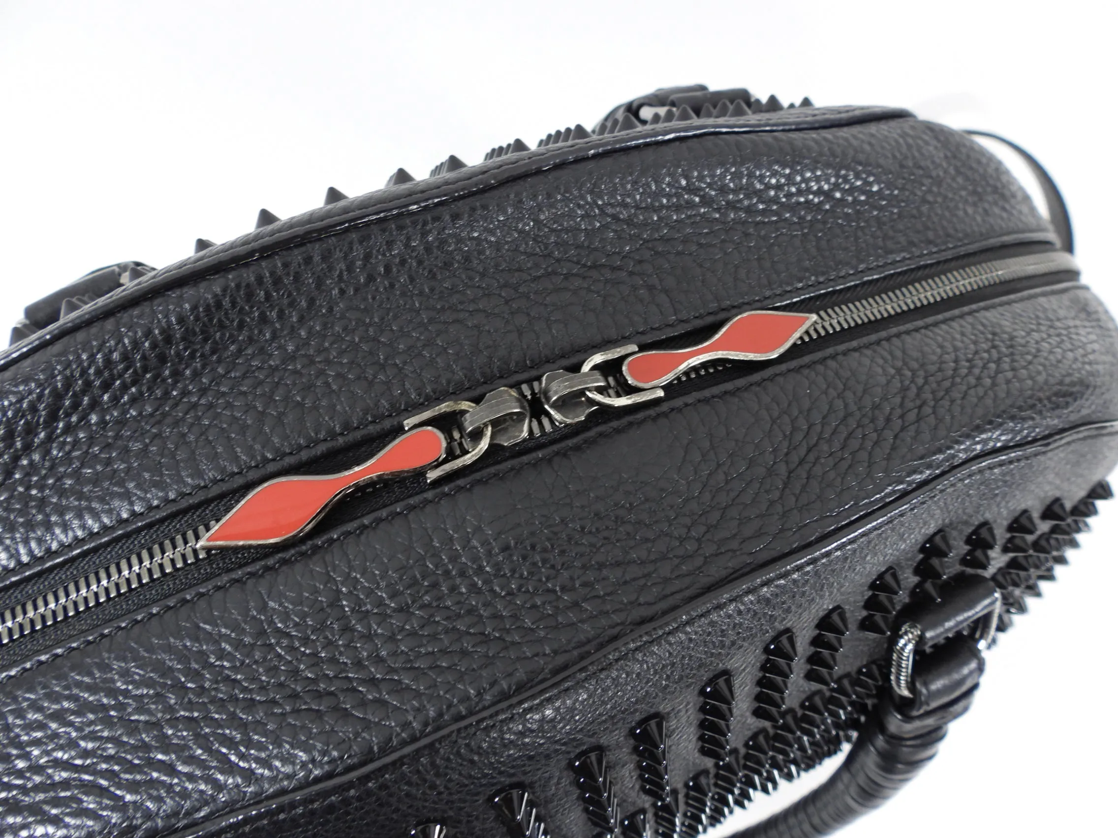 Christian Louboutin Black Panettone Large Studded Dome Bag