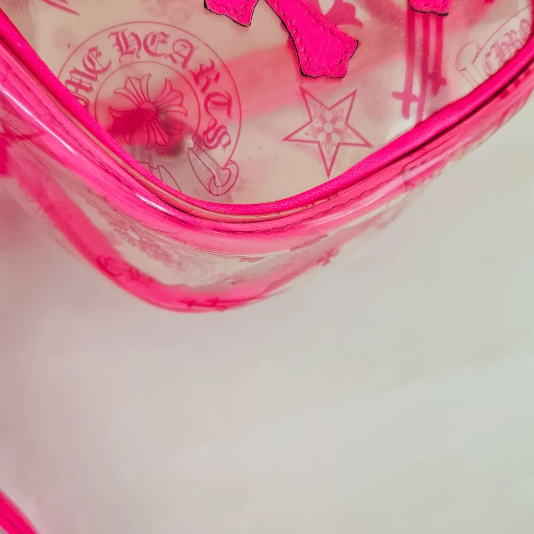 Chrome Hearts Taka Mini Vinyl Pvc Material With Cross Patch Clear Shoulder