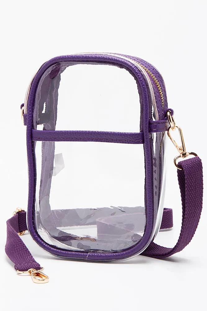 Clear Crossbody Stadium Bag