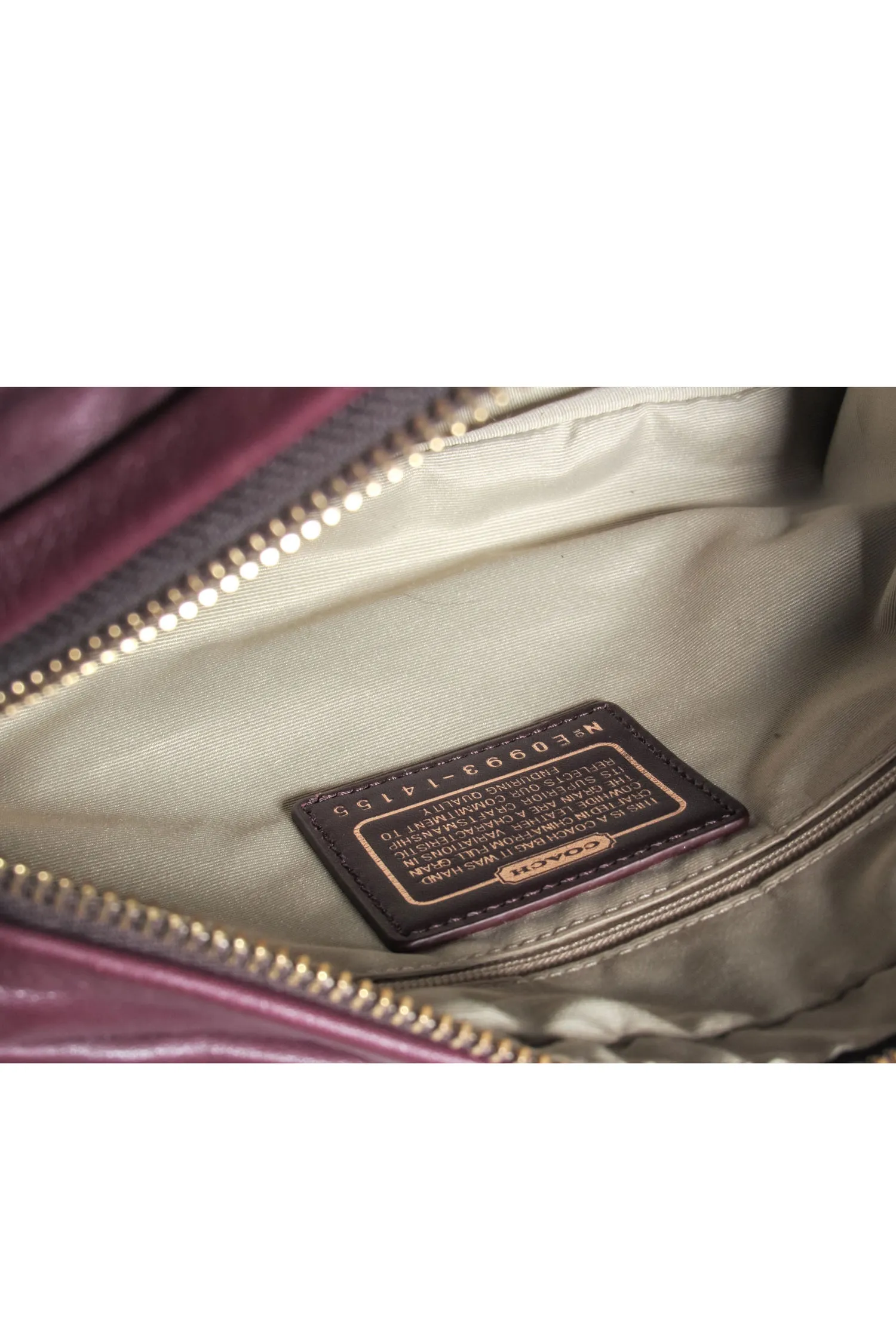 Coach - Wine Red Smooth Leather Convertible Carryall