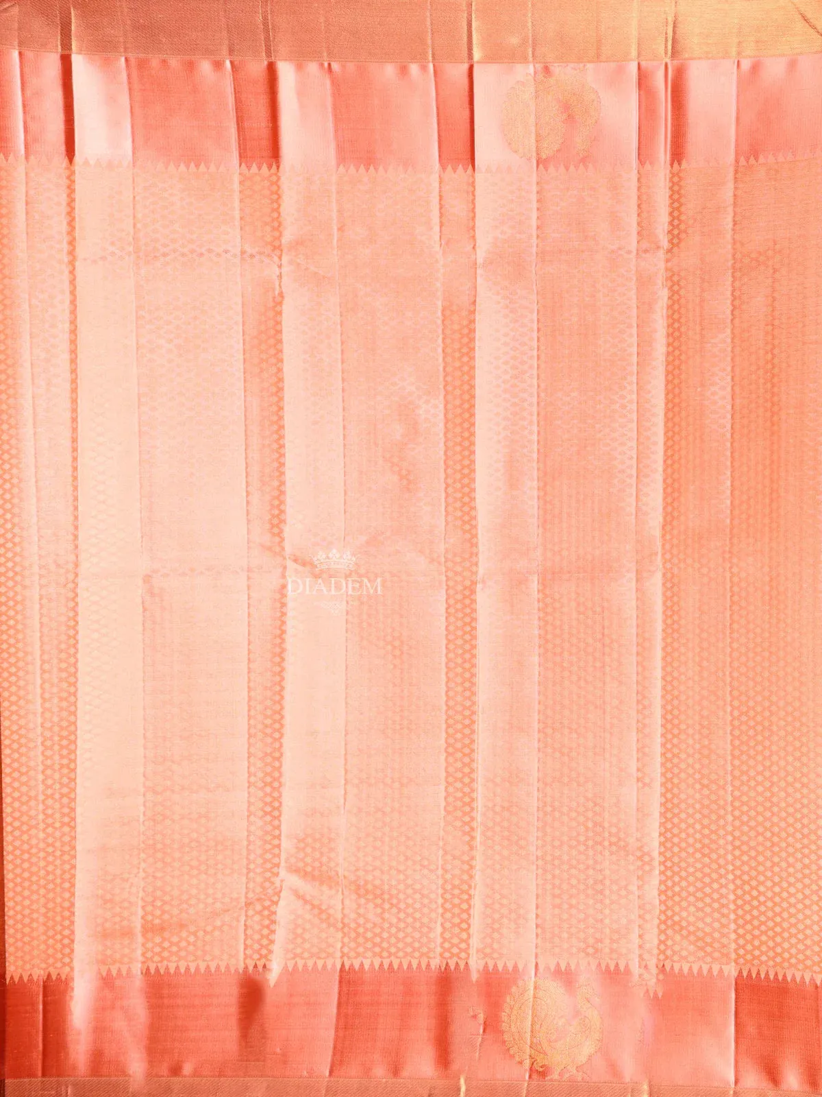 Dark Pink Pure Kanchipuram Bridal Silk Saree with Small Texture Design on the with Contrast Border