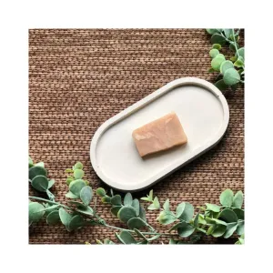Decorative Oval Trinket Tray / Dish. ( white)