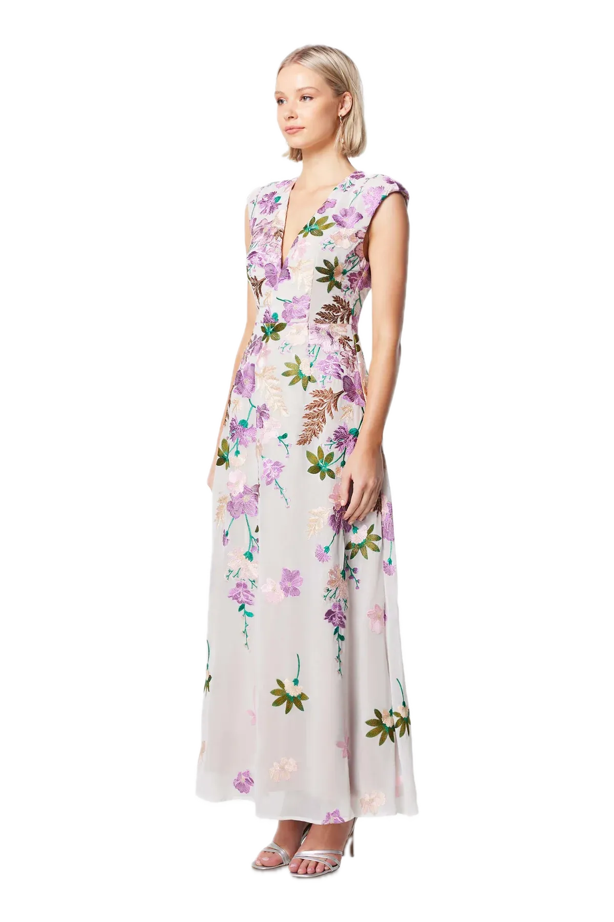 Elliatt Venetian Floral Maxi Dress in Multi Reverie – Elegant Embroidered Gown