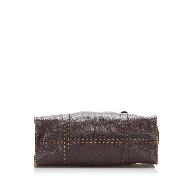 Fendi Leather Shoulder Bag - '10s