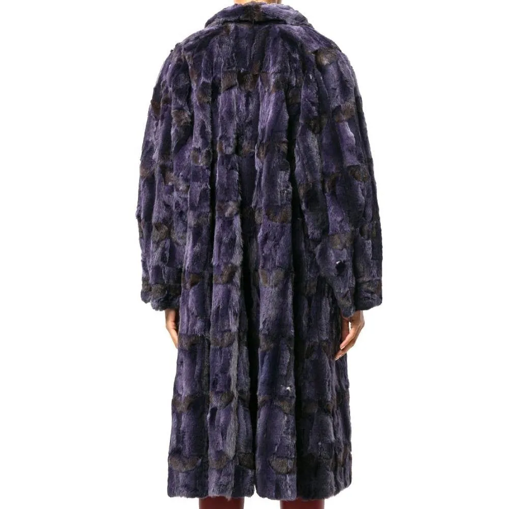 Fendi Purple Fox Fur Coat - '90s