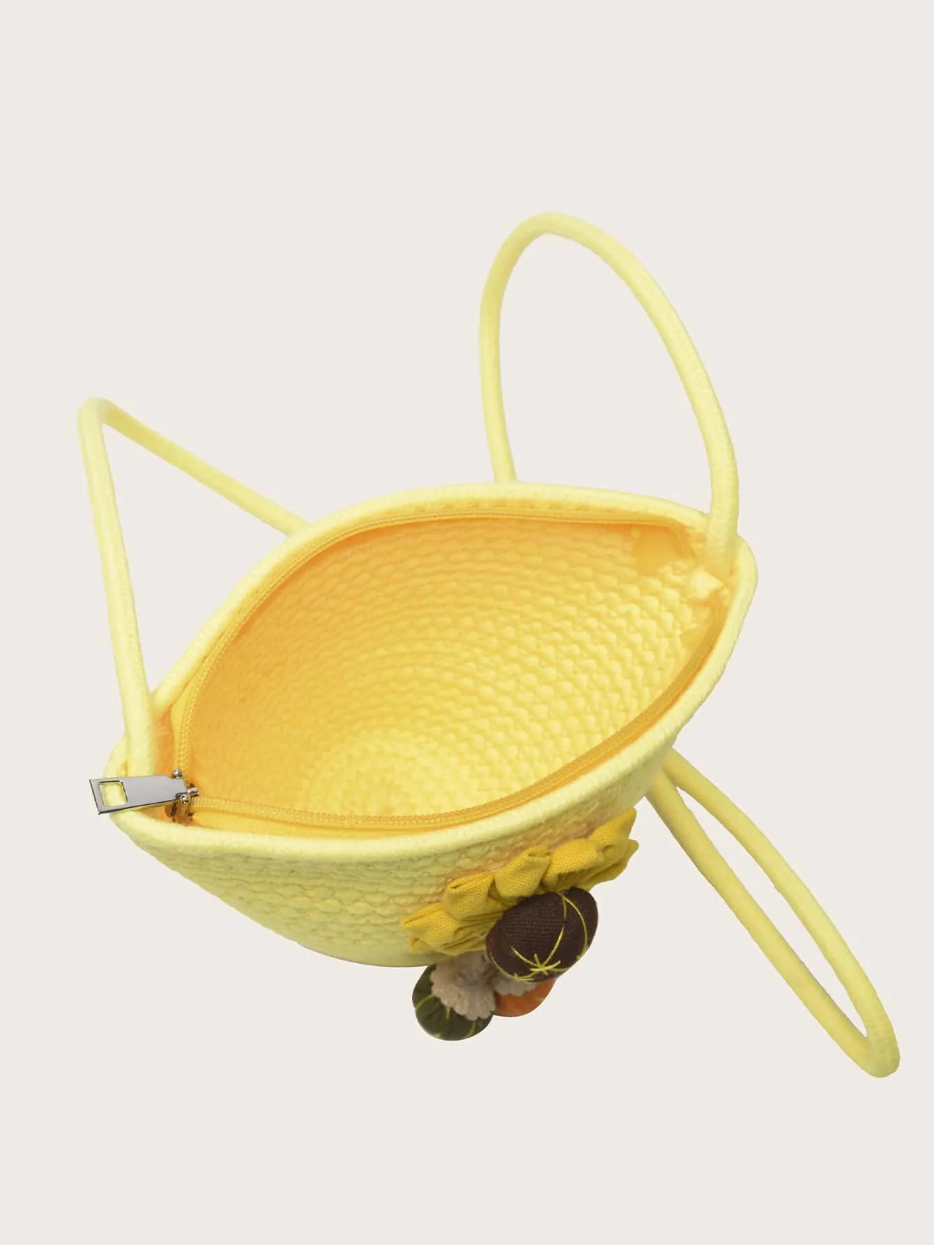 Floral Decor Crossbody Bag