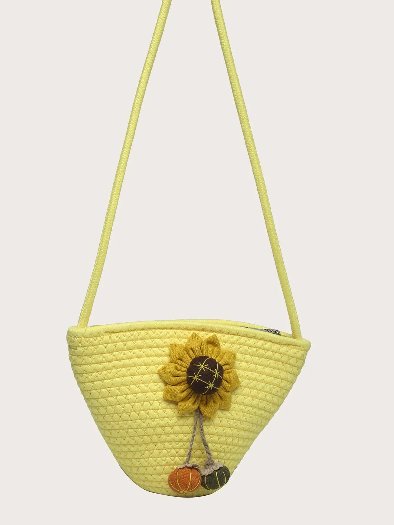 Floral Decor Crossbody Bag