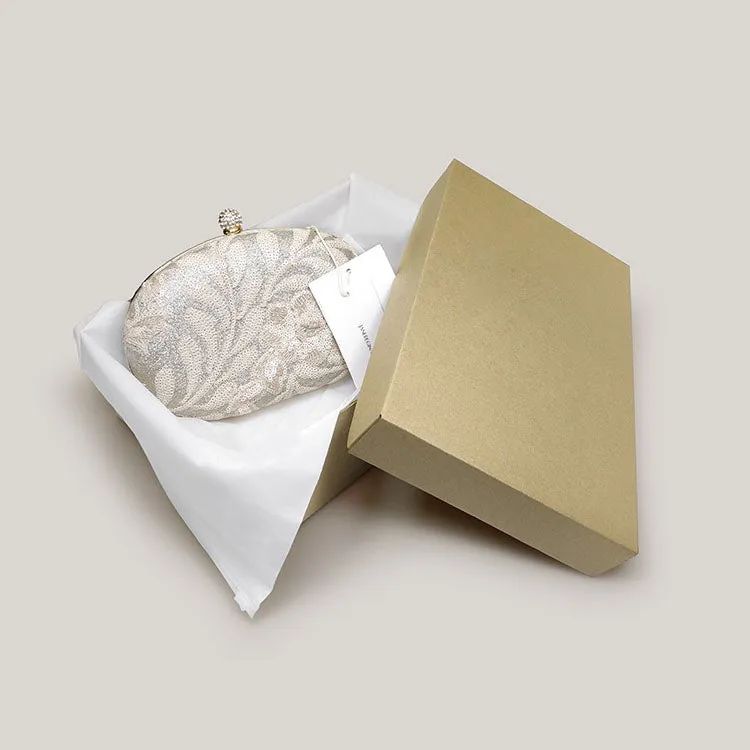 Flower Embroidery Texture Sequins Niche Clutch Bag