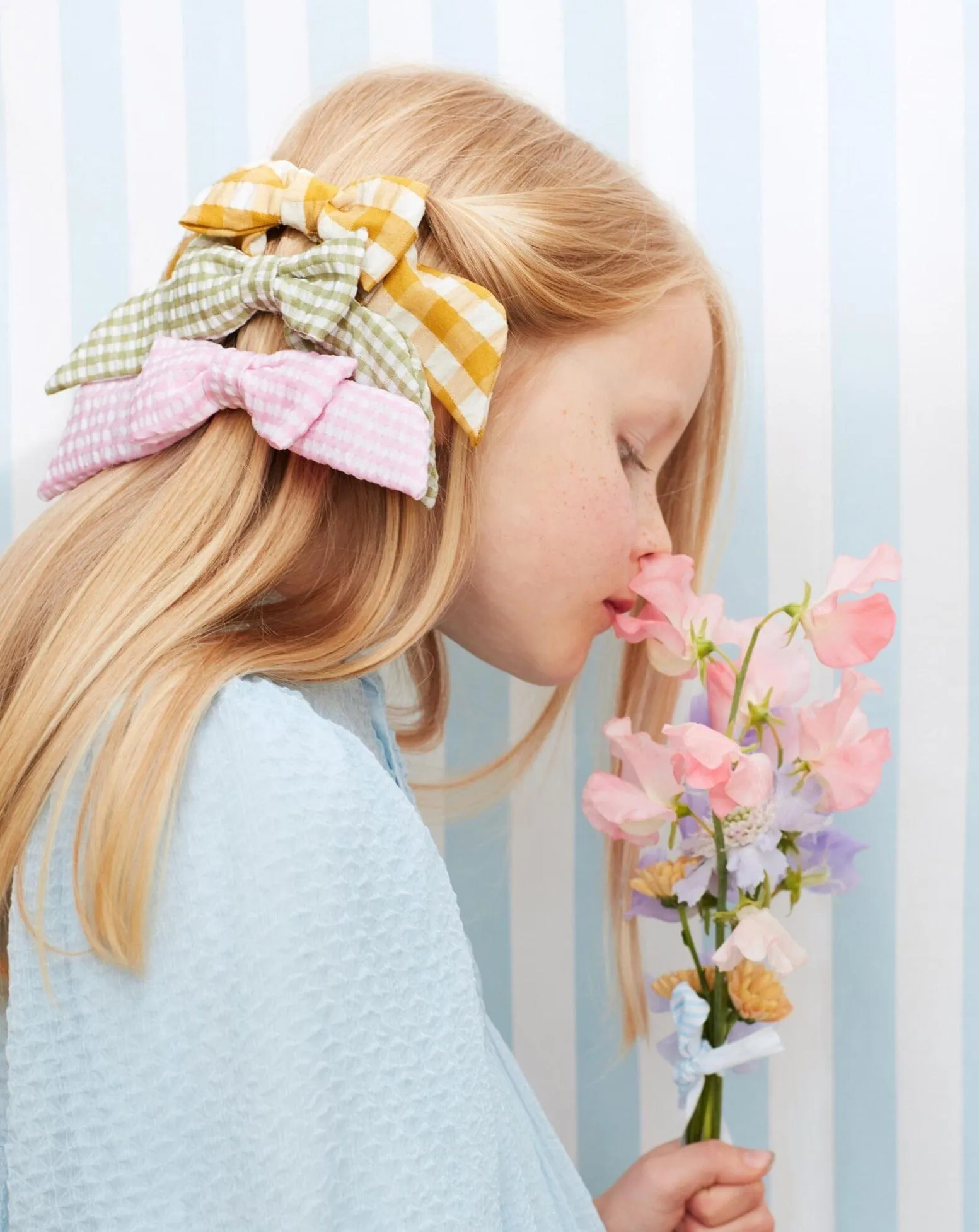 Gingham Hair Bows