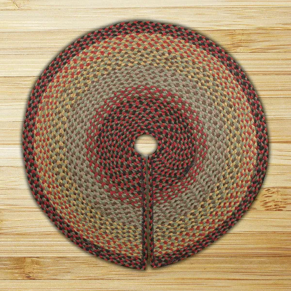 Green Stars Oval Patch Rug