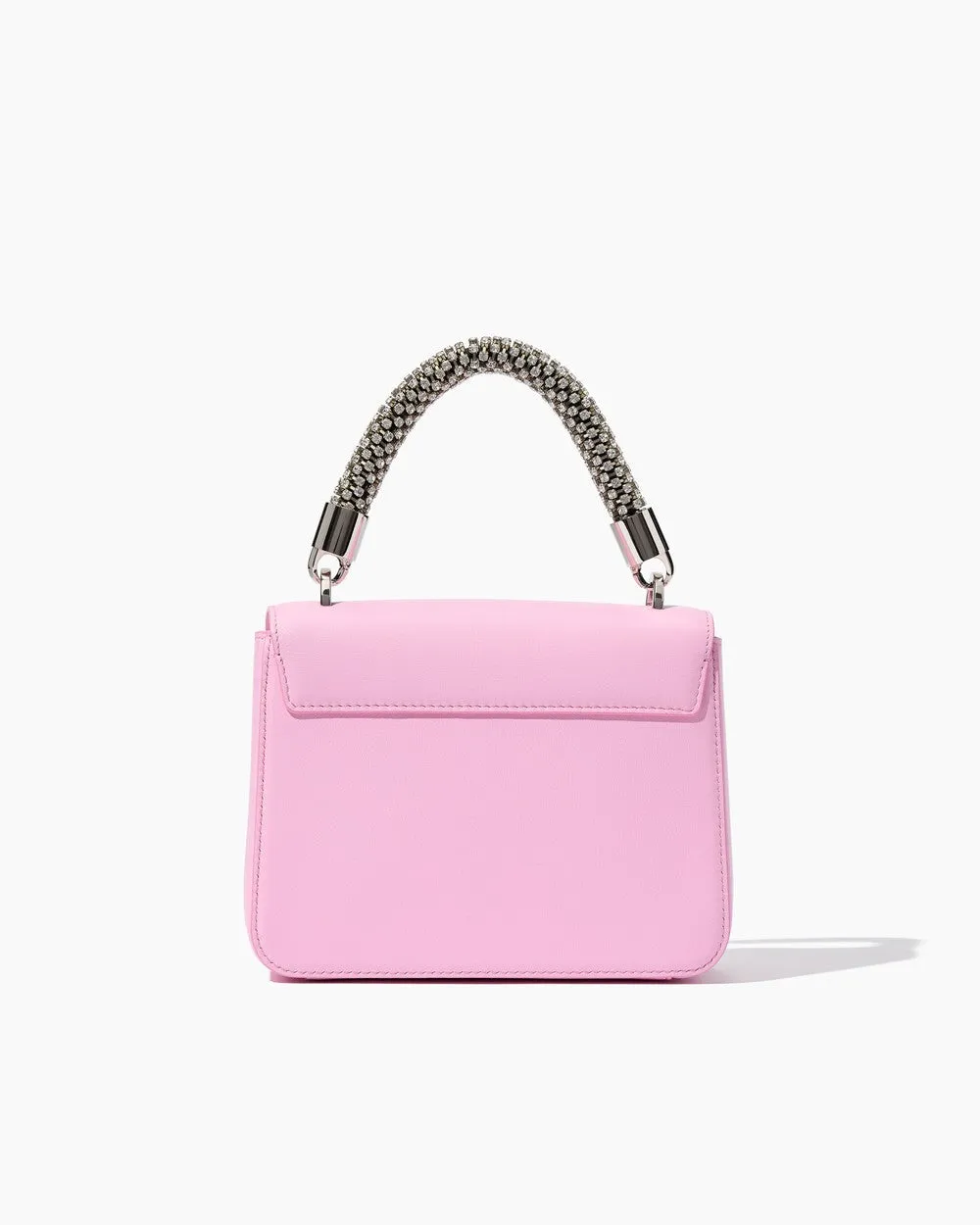 Handbag with Detachable Handle in Crystals