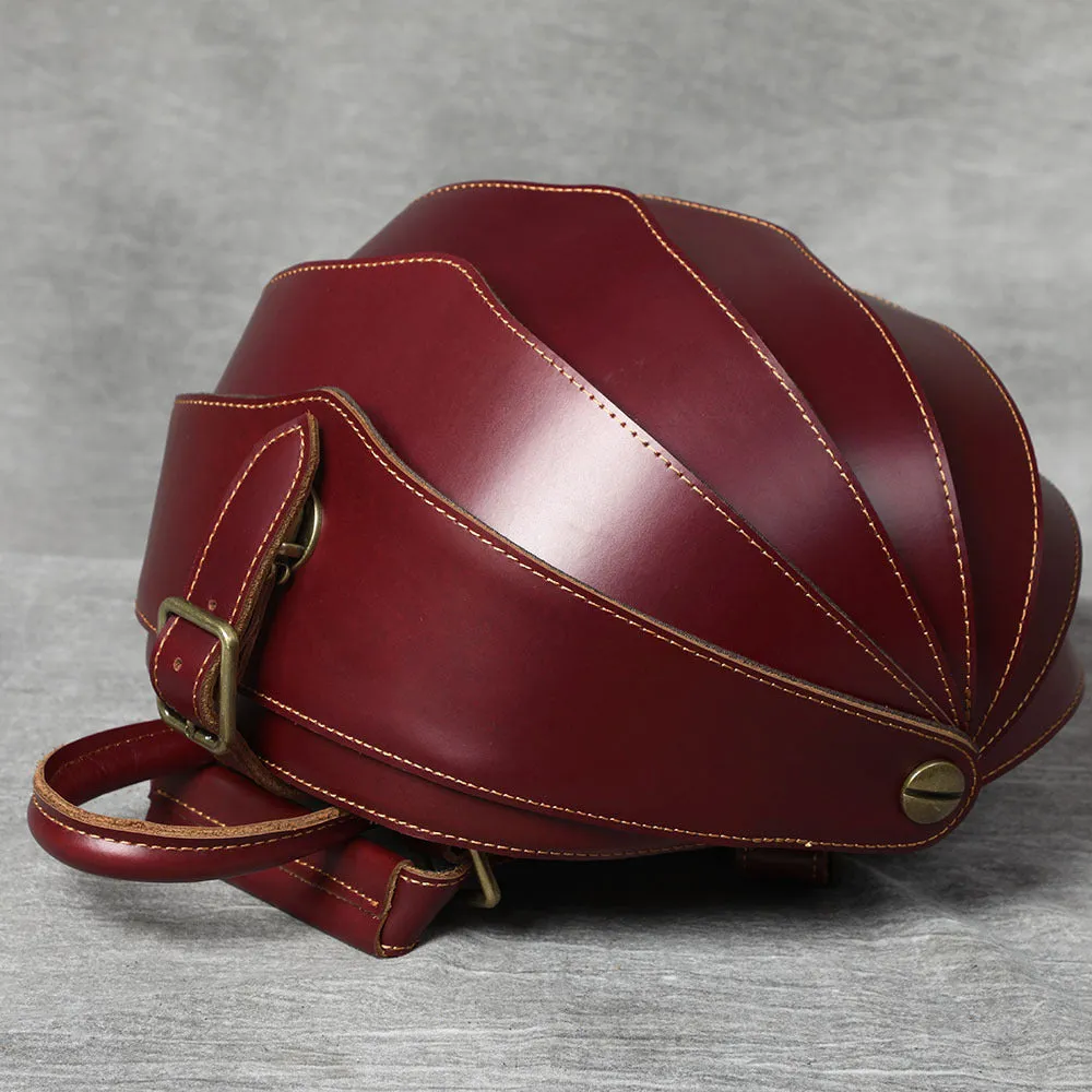 Handmade Cowhide Leather Cyclus Pangolin Backpack Large Size 9874